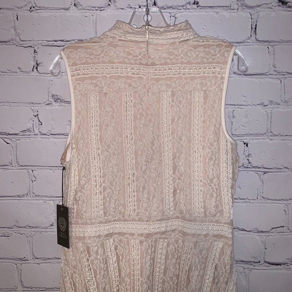 NWT VINCE CAMUTO Victorian Beige/Cream Lace Dress - Picture 6 of 8